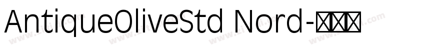 AntiqueOliveStd Nord字体转换